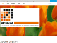 Tablet Screenshot of dhenim.nl